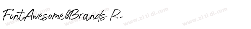 FontAwesome6Brands R字体转换